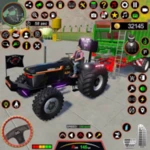 tractor transport farming game android application logo